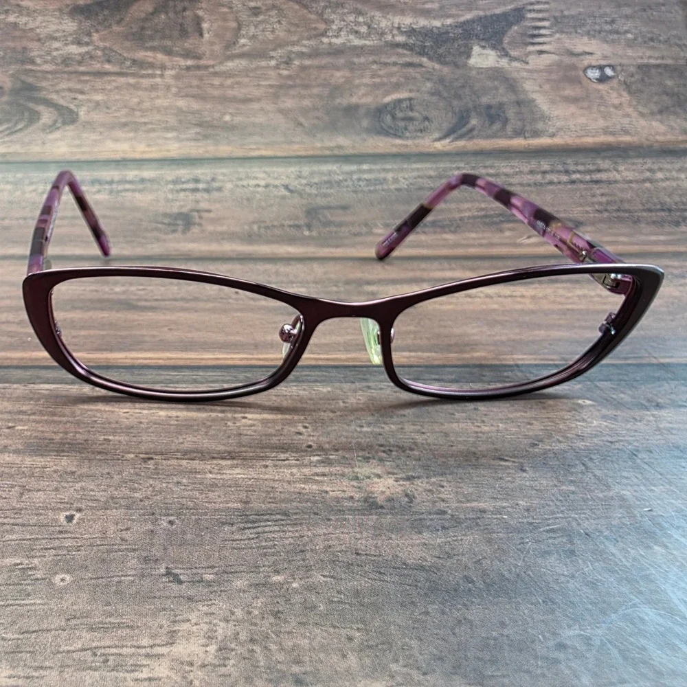 Banana Republic Aneta 0RU6‎ Plum Purple Rectangular Eyeglasses Frames 51-16-135